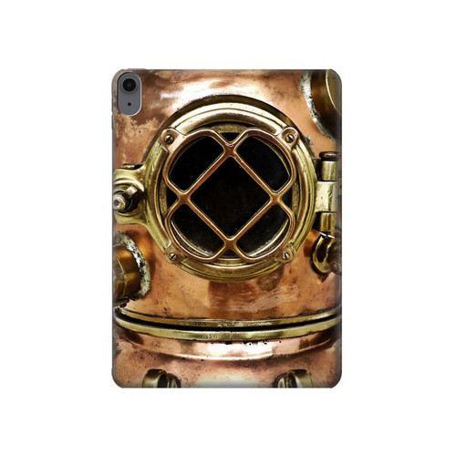 S2412 Mer Profonde Casque millésimé plongée sous-marine Etui Coque Housse pour iPad Air (2020, 2022), Air 11 (2024,2025,2026), Pro 11 (2022)