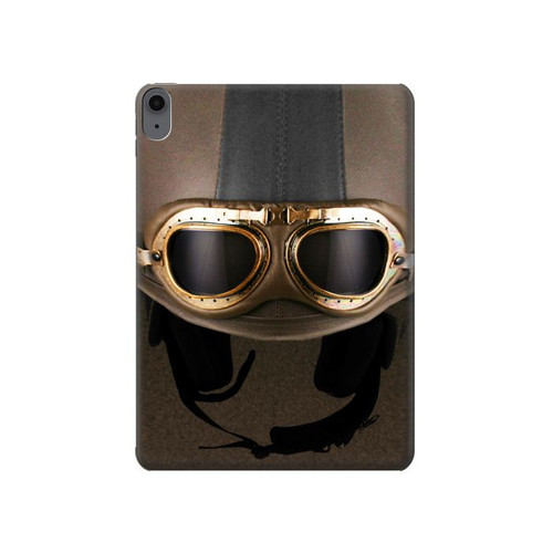 S2645 Lunettes millésimé Casque de moto marron Etui Coque Housse pour iPad Air (2022, 2020), Air 11 (2024,2025), Pro 11 (2022)