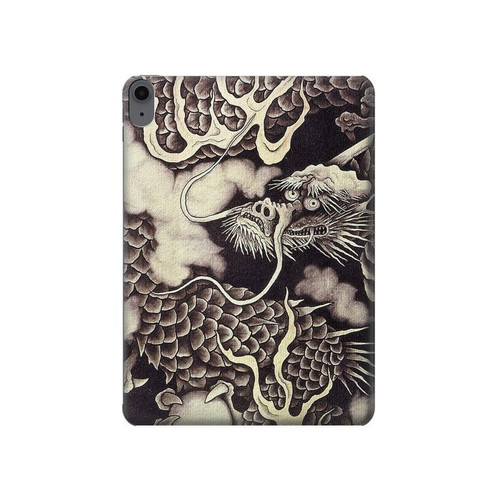 S2719 Japon Peinture dragon Etui Coque Housse pour iPad Air (2022,2020, 4th, 5th), iPad Pro 11 (2022, 6th)