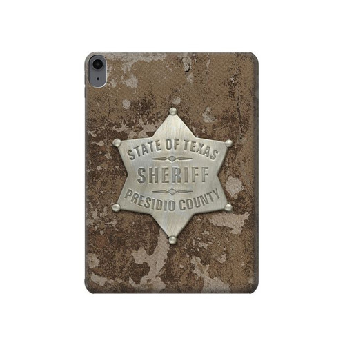 S2868 Texas Presidio shérif du comté Badge Etui Coque Housse pour iPad Air (2020, 2022), Air 11 (2024,2025,2026), Pro 11 (2022)