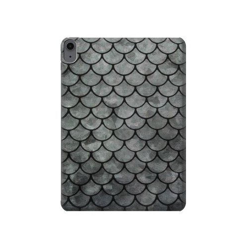 S2950 Echelle Argent Poisson Etui Coque Housse pour iPad Air (2020, 2022), Air 11 (2024,2025,2026), Pro 11 (2022)