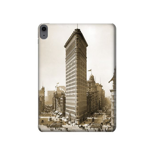 S3046 Vieux de New York Flatiron Bâtiment Etui Coque Housse pour iPad Air (2020, 2022), Air 11 (2024,2025,2026), Pro 11 (2022)