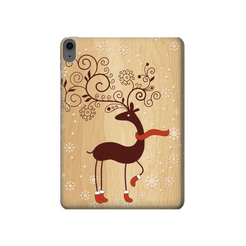 S3081 Bois Raindeer imprimé graphique Etui Coque Housse pour iPad Air (2020, 2022), Air 11 (2024,2025,2026), Pro 11 (2022)
