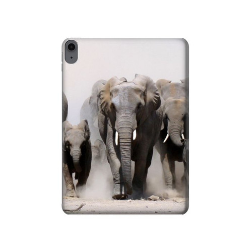 S3142 éléphant d'Afrique Etui Coque Housse pour iPad Air (2022,2020, 4th, 5th), iPad Pro 11 (2022, 6th)