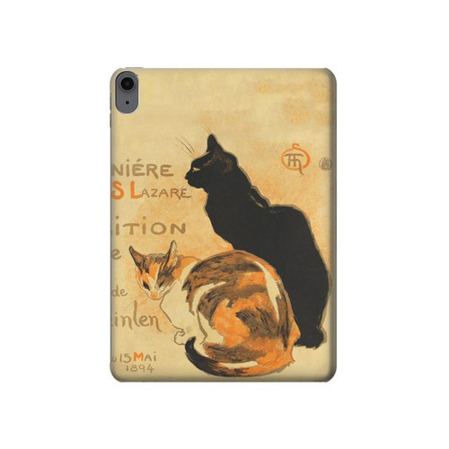 S3229 Affiche de chat millésimé Etui Coque Housse pour iPad Air (2020, 2022), Air 11 (2024,2025,2026), Pro 11 (2022)
