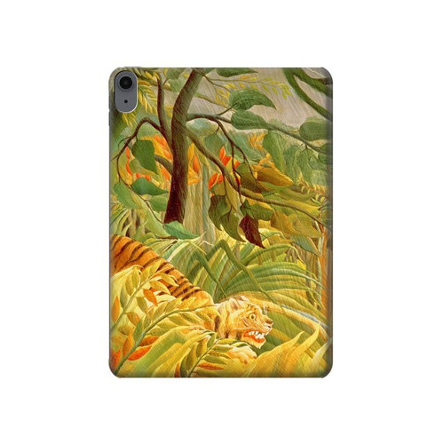 S3344 Henri Rousseau Tigre dans une tempête tropicale Etui Coque Housse pour iPad Air (2020, 2022), Air 11 (2024,2025,2026), Pro 11 (2022)