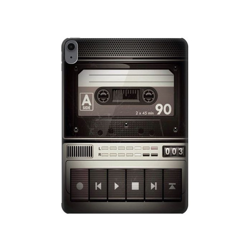 S3501 Lecteur cassette millésimé Etui Coque Housse pour iPad Air (2022,2020, 4th, 5th), iPad Pro 11 (2022, 6th)