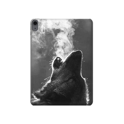 S3505 loup Hurlant Etui Coque Housse pour iPad Air (2022,2020, 4th, 5th), iPad Pro 11 (2022, 6th)
