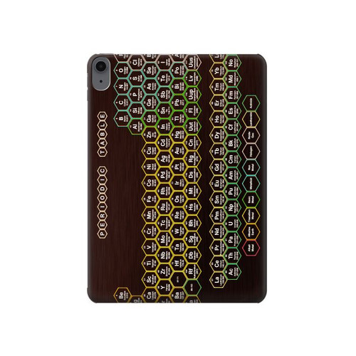 S3544 Néon Honeycomb Tableau périodique Etui Coque Housse pour iPad Air (2020, 2022), Air 11 (2024,2025,2026), Pro 11 (2022)