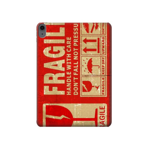 S3552 Millésime Étiquette fragile Etui Coque Housse pour iPad Air (2022,2020, 4th, 5th), iPad Pro 11 (2022, 6th)