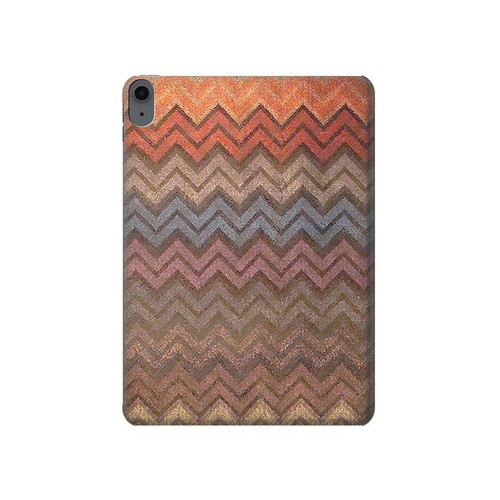 S3752 Motif de tissu en zigzag imprimé graphique Etui Coque Housse pour iPad Air (2020, 2022), Air 11 (2024,2025,2026), Pro 11 (2022)