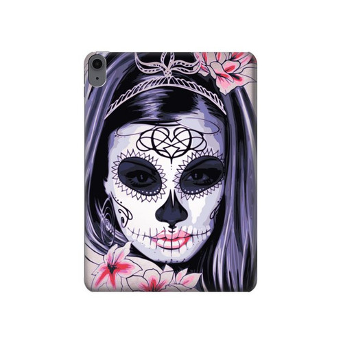 S3821 Sugar Skull Steampunk Fille Gothique Etui Coque Housse pour iPad Air (2022,2020, 4th, 5th), iPad Pro 11 (2022, 6th)