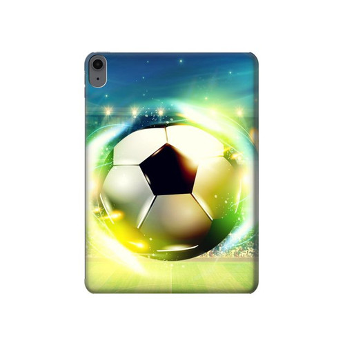 S3844 Ballon de football de football rougeoyant Etui Coque Housse pour iPad Air (2022,2020, 4th, 5th), iPad Pro 11 (2022, 6th)