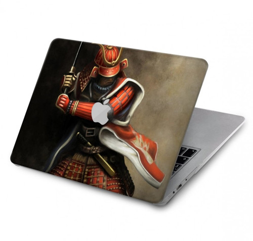 S0796 Japon Rouge Samurai Etui Coque Housse pour MacBook Air 13″ (2022,2025) - A2681, A3113, A3240