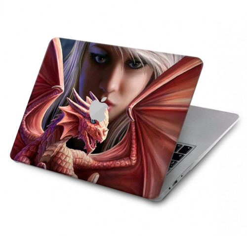 S1237 Bébé Rouge Dragon de Feu Etui Coque Housse pour MacBook Air 13″ (2022,2024) - A2681, A3113