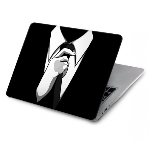 S1591 Anonymous Homme en Costume Noir Etui Coque Housse pour MacBook Air 13″ (2022,2024) - A2681, A3113