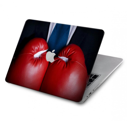 S2261 Homme d'affaires Noir Costume avec des gants de boxe Etui Coque Housse pour MacBook Air 13″ (2022,2024) - A2681, A3113