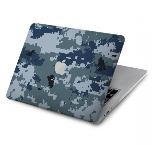 S2346 Marine Camo camouflage graphique Etui Coque Housse pour MacBook Air 13″ (2022,2024) - A2681, A3113