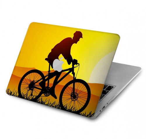 S2385 Vélo Vélo Coucher de soleil Etui Coque Housse pour MacBook Air 13″ (2022,2024) - A2681, A3113