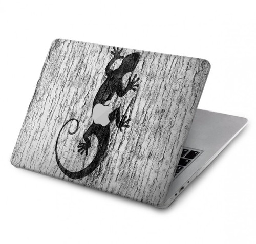 S2446 Gecko bois imprimé graphique Etui Coque Housse pour MacBook Air 13″ (2022,2024) - A2681, A3113