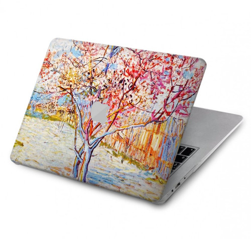 S2450 Van Gogh Fleur de Pêcher Etui Coque Housse pour MacBook Air 13″ (2022,2024) - A2681, A3113