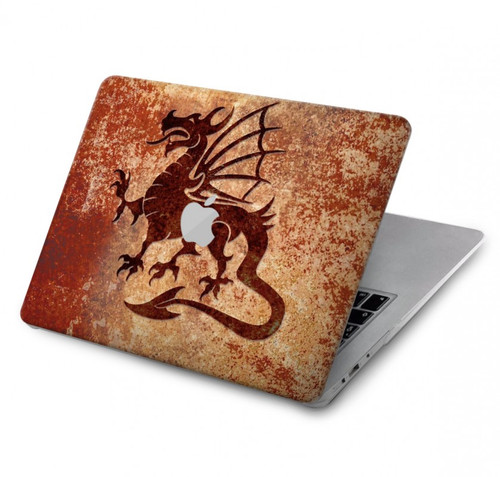 S2485 Dragon métal Texture imprimé graphique Etui Coque Housse pour MacBook Air 13″ (2022,2024) - A2681, A3113