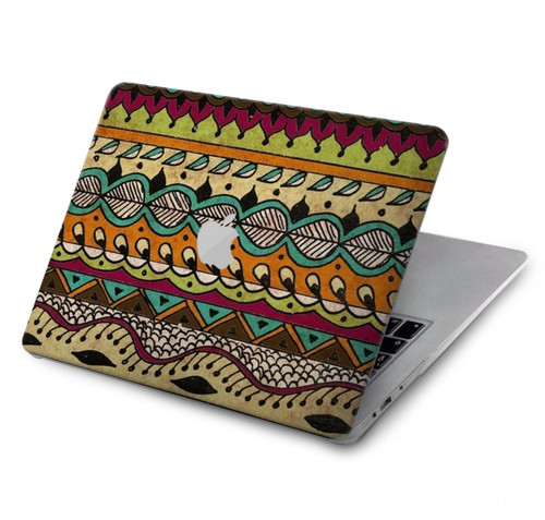 S2860 Boho Hippie Motif aztèque Etui Coque Housse pour MacBook Air 13″ (2022,2024) - A2681, A3113