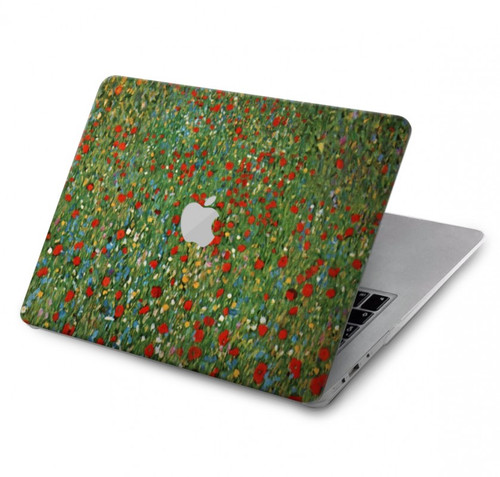 S2872 Gustav Klimt Champ de Coquelicots Etui Coque Housse pour MacBook Air 13″ (2022,2024) - A2681, A3113