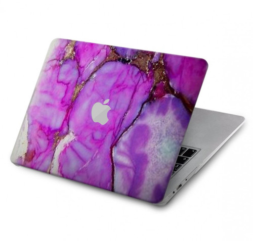 S2907 Violet Turquoise Pierre Etui Coque Housse pour MacBook Air 13″ (2022,2024) - A2681, A3113