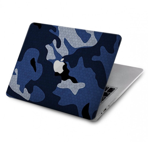 S2959 Marine Bleu Camo camouflage Etui Coque Housse pour MacBook Air 13″ (2022,2024) - A2681, A3113