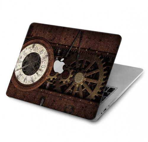 S3221 Gears steampunk Horloge Etui Coque Housse pour MacBook Air 13″ (2022,2024) - A2681, A3113