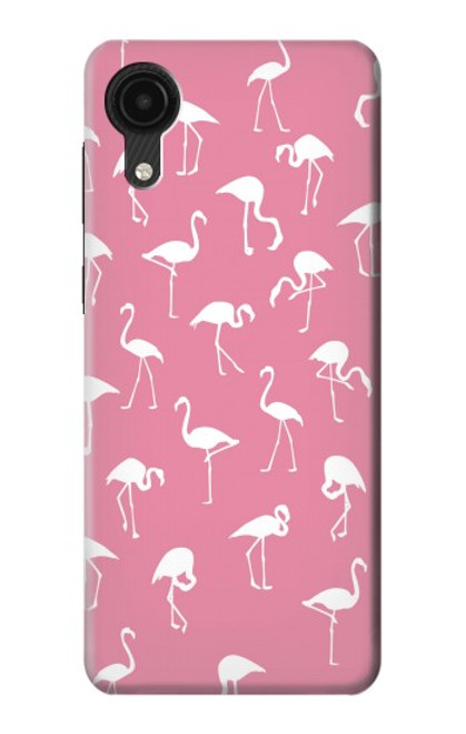 S2858 Motif Flamant rose Etui Coque Housse pour Samsung Galaxy A03 Core