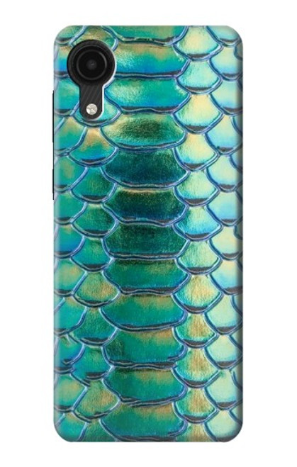 S3414 Vert Serpent Échelle graphique Imprimer Etui Coque Housse pour Samsung Galaxy A03 Core