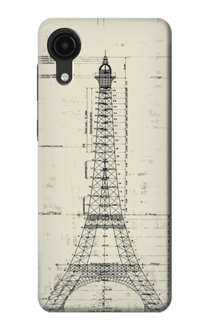 S3474 Dessin Architectural Eiffel Etui Coque Housse pour Samsung Galaxy A03 Core