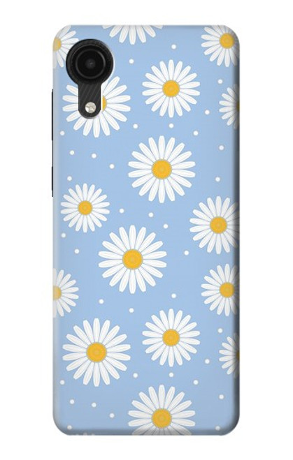 S3681 Motif de fleurs de marguerite Etui Coque Housse pour Samsung Galaxy A03 Core