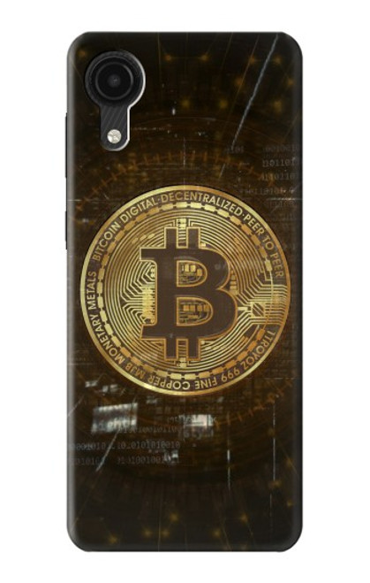 S3798 Crypto-monnaie Bitcoin Etui Coque Housse pour Samsung Galaxy A03 Core