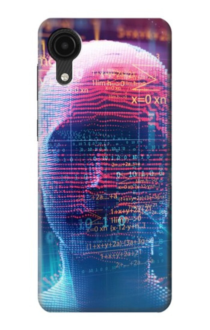 S3800 Visage humain numérique Etui Coque Housse pour Samsung Galaxy A03 Core