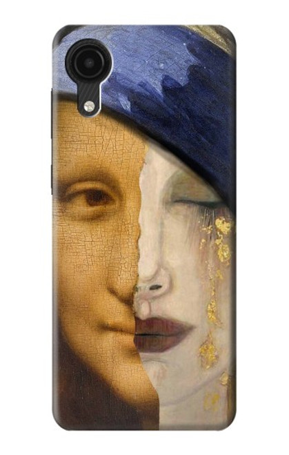 S3853 La Joconde Gustav Klimt Vermeer Etui Coque Housse pour Samsung Galaxy A03 Core