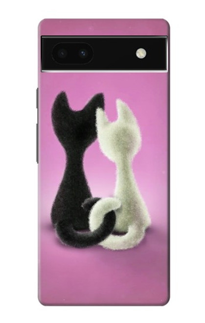S1832 Chat d'amour Etui Coque Housse pour Google Pixel 6a
