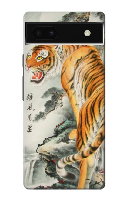 S1934 Peinture Tigre chinois Etui Coque Housse pour Google Pixel 6a