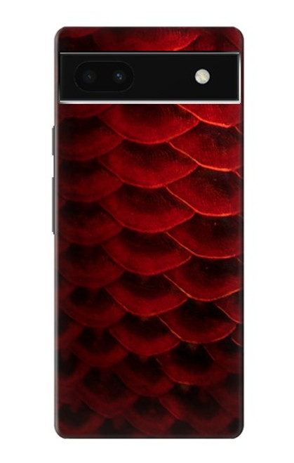S2879 Rouge Arowana écailles de poisson Etui Coque Housse pour Google Pixel 6a