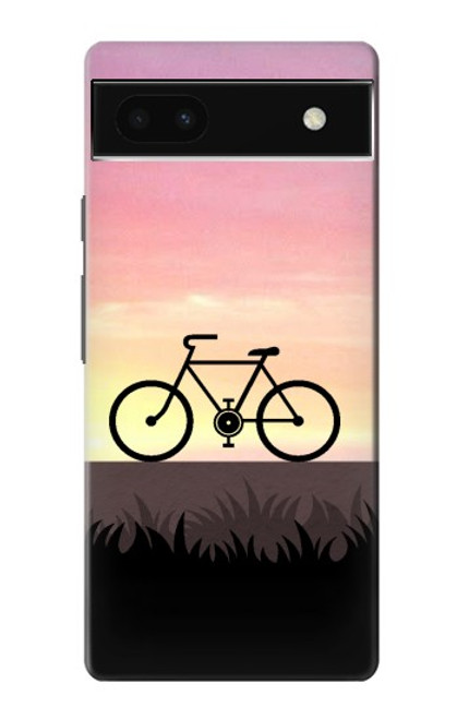 S3252 vélo Coucher de soleil Etui Coque Housse pour Google Pixel 6a