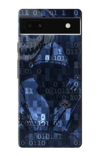 S3431 Numérique Cyber ​​code Hacker Etui Coque Housse pour Google Pixel 6a