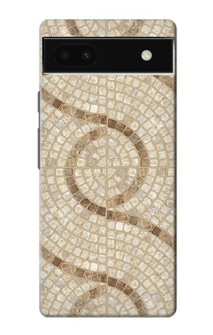 S3703 Carreaux de mosaïque Etui Coque Housse pour Google Pixel 6a