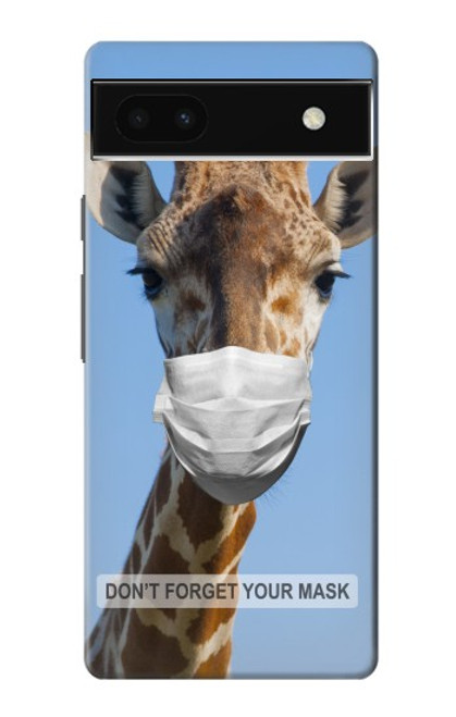 S3806 Drôle de girafe Etui Coque Housse pour Google Pixel 6a