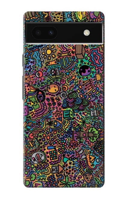 S3815 Art psychédélique Etui Coque Housse pour Google Pixel 6a