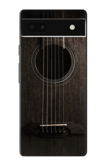 S3834 Guitare noire Old Woods Etui Coque Housse pour Google Pixel 6a