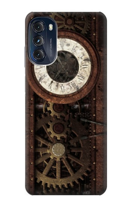 S3221 Gears steampunk Horloge Etui Coque Housse pour Motorola Moto G (2022)