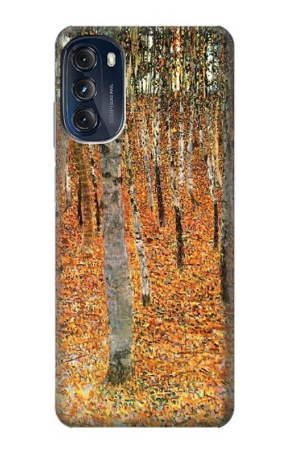 S3380 Gustav Klimt Bouleau Forêt Etui Coque Housse pour Motorola Moto G (2022)