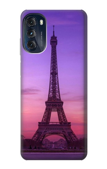 S3447 Paris Eiffel Le coucher du soleil Etui Coque Housse pour Motorola Moto G (2022)